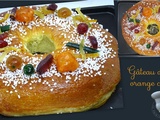 Gâteau des rois à l'écorce d'orange confite