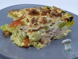 Gratin de courgette au thon