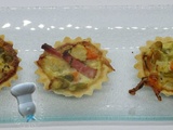 Mini quiches à la macédoine et au jambon