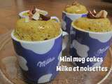 Mug cakes Milka et noisettes