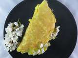 Omelette aux fleurs d'acaccia