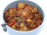 Ragoût de poulet aux aubergines