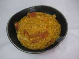 Risotto de carottes au chorizo