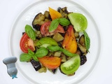 Salade d'aubergines aux herbes