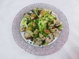 Salade de boudin blanc aux marrons et noisettes