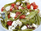 Salade de pois gourmands à la féta