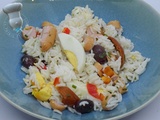 Salade de riz aux saucisses