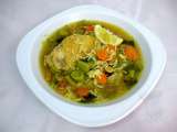Soupe marocaine au poulet