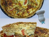 Tarte tomates, courgettes et mozzarella