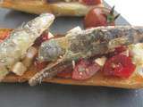 Tartine aux sardines