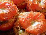 Tomates farcies au boulghour safrané