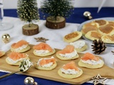 Blinis légers au fromage blanc
