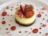 Minis cheesecakes aux pralines roses