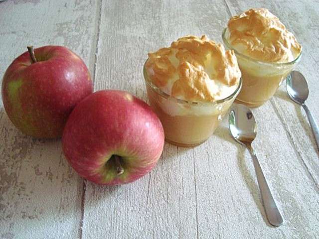 Recette de Verrine de compote de Pommes et crème de marron - Prosain