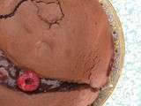 Brownie au chocolat noir et framboises d’Amélie