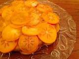 Gâteau aux carottes, orange, poudre de cacahuète et kakis (sans beurre) – Möhren-Erdnuss-Kuchen mit Scharonfrüchten