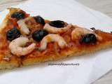 Pizza aux crevettes