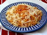 Spaghettis en une seule marmite
