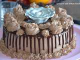 Layer cake au chocolat et crème mascarpone