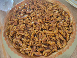 Tarte aux noix de grenoble et caramel