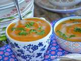 Velouté de carottes au lait de coco et gingembre (recette vegan)