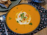 Velouté patate douce carotte, poireau pommes de terre