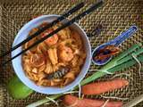 Laksa aux crevettes tigres, curry jaune & piment sec de Bali à l'Omnicuiseur