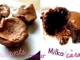 Fondants au chocolat cœur Milka - caramel au beurre salé