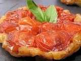 Tatin de tomates au thym, romarin et au jambon blanc italien