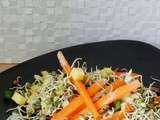 Salade lentilles germées/mangue