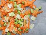 Salade rôtie carottes/fèves