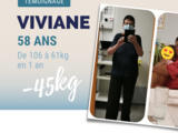 Viviane a perdu 45kg et retrouvé sa joie de vivre