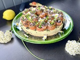 Cheesecake salé avocat saumon