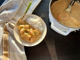 Curry de poisson blanc et crevettes