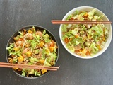 Salade façon rouleau de printemps
