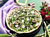 Tarte sans cuisson aux légumes de printemps