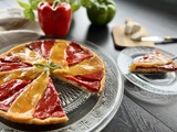 Tarte tatin aux poivrons et chèvre