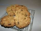 Biscuits aux flocons d'avoine et raisins secs