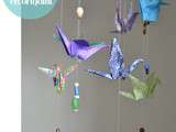 Diy : un joli mobile en origami