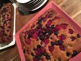 Gâteau aux myrtilles blublerries & framboises