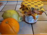 Confiture de rhubarbe oranges pommes et citron