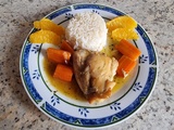 Cuisses de poulet sauce à l'orange