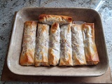 Filo-nems poires et fromage de chèvre