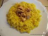 Poulet au curry et riz au lait de coco