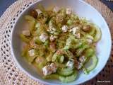 Salade de concombre feta et olives