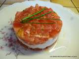 Tartare de tomates thon et saint-moret de mauricette