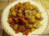 Wok choux raves carottes pommes de terre nouvelle