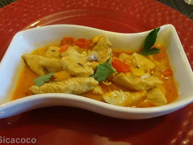 Recettes De Fricassee De Poulet Et Poivrons