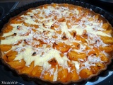 Tarte aux abricots frais et noix de coco