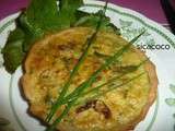 Tartelettes au crabe et asperges verte
